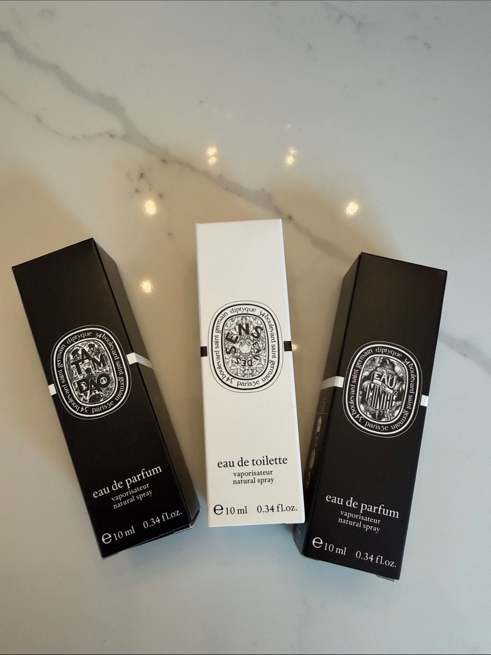 3 Diptyque brand new 10ml perfumes